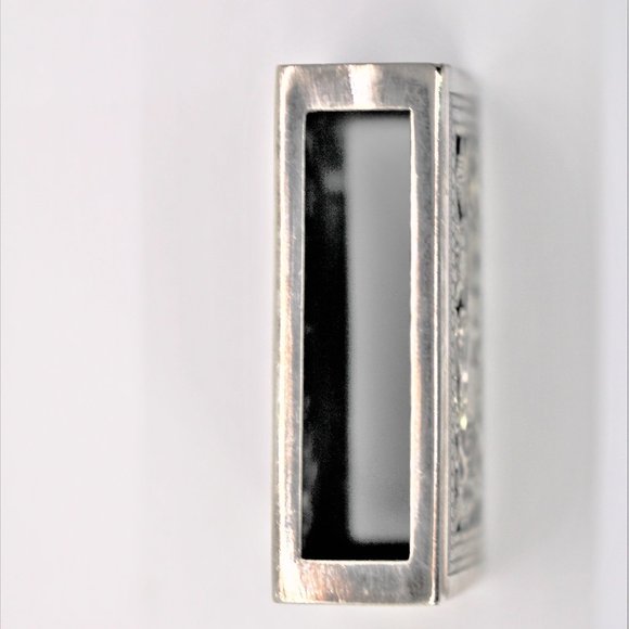 Superb Ceylon Antique Silver Match Holder - Picture 2 of 6